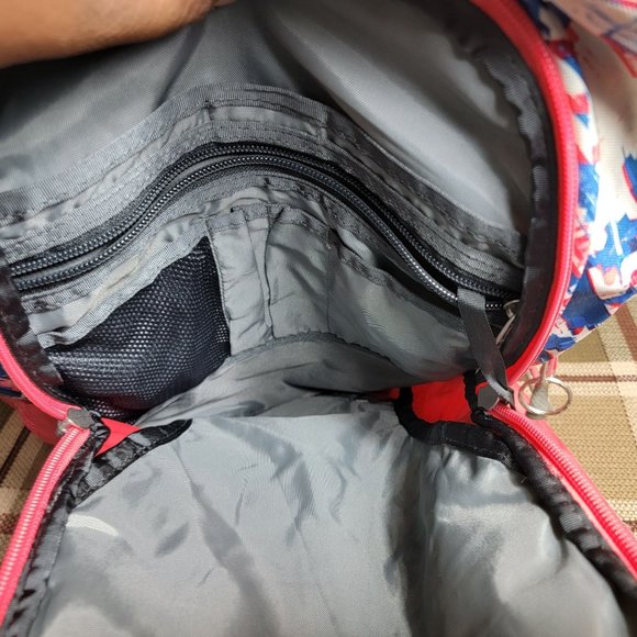 The North Face Jester Womens Pink Backpack Aztec Print Camping Hiking Outdoors - Picture 13 of 13